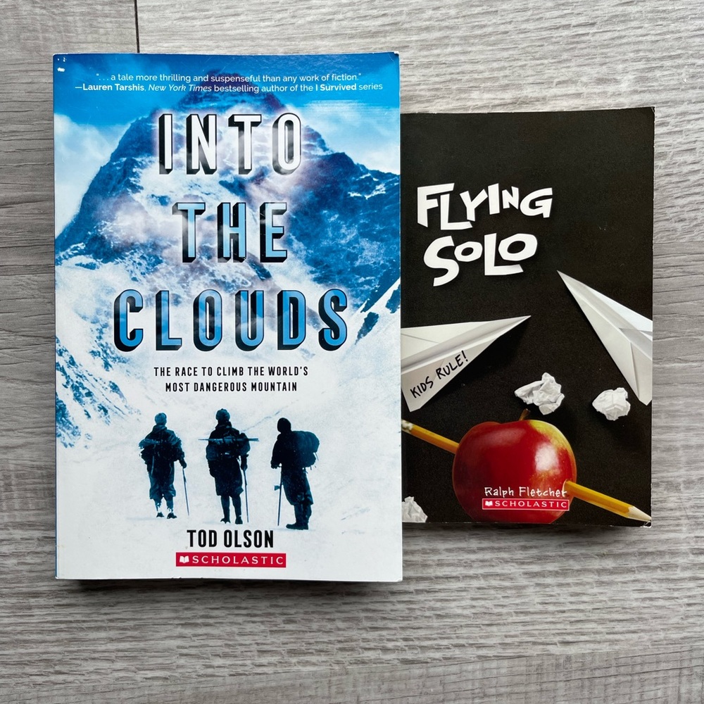 Set of two scholastic books.